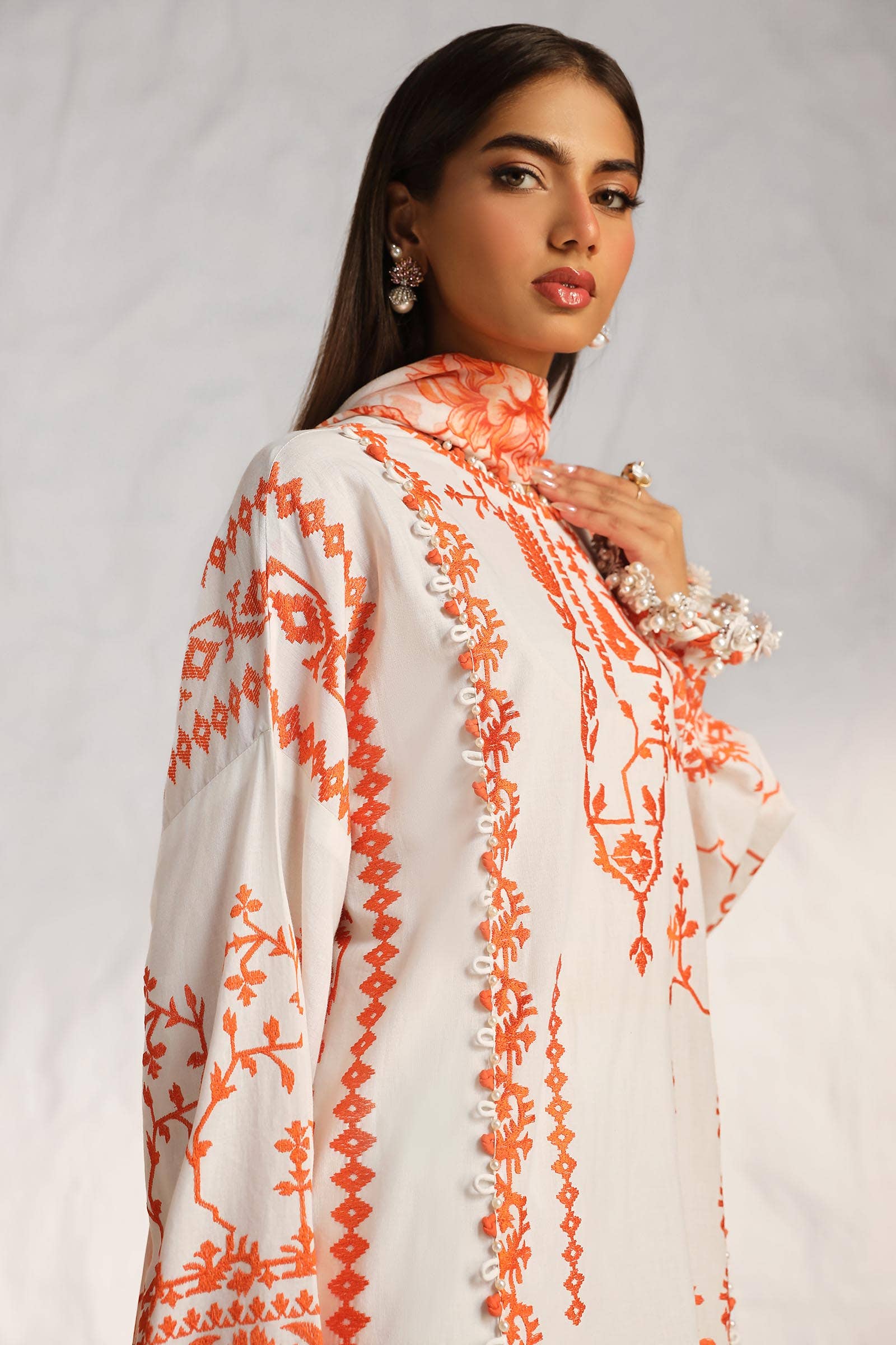 Sana Safinaz | Muzlin Summer 24 | 017B-CJ - House Of Anaya