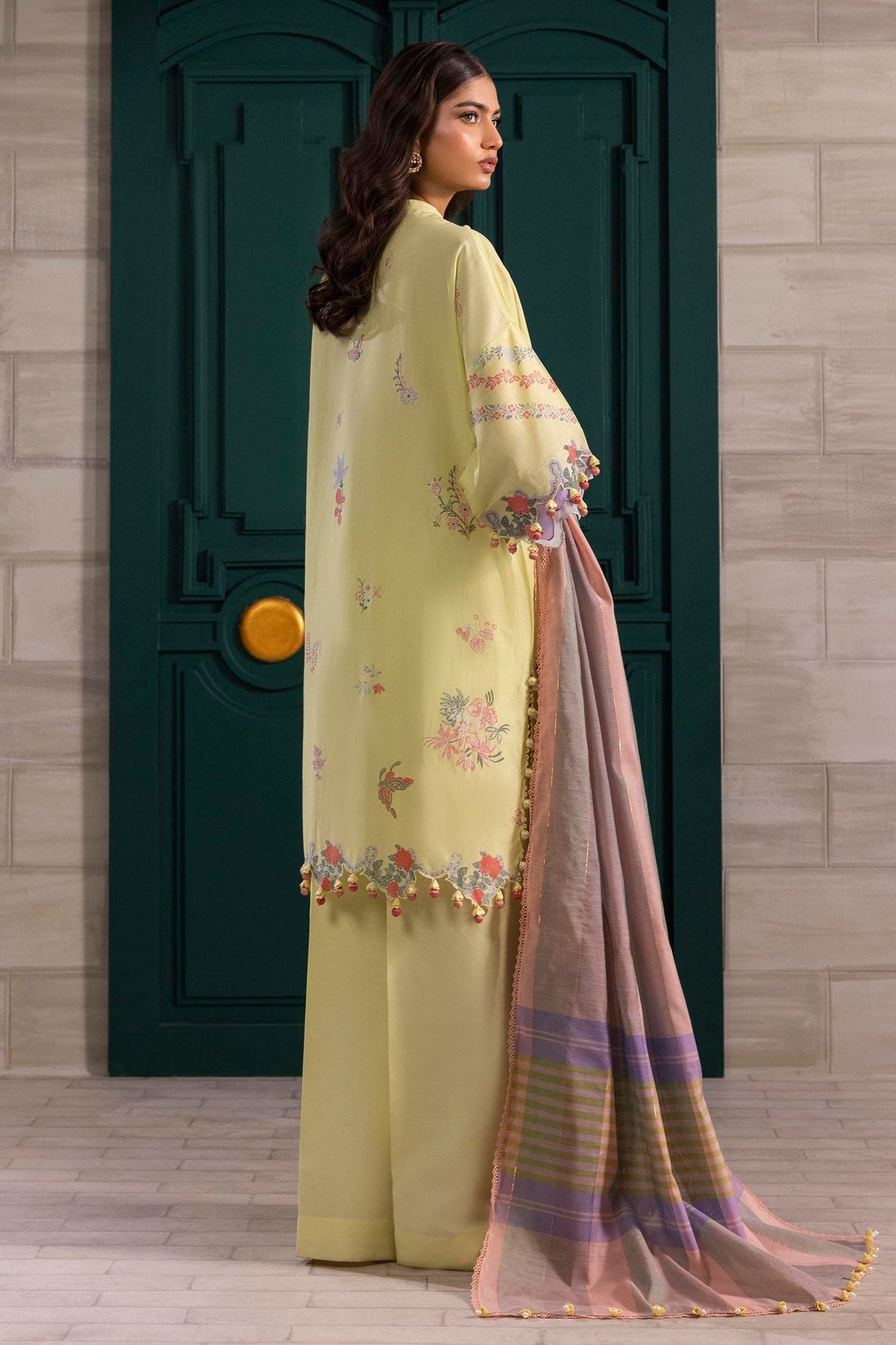 Sana Safinaz | Muzlin Spring 25 | M251-001B-3DG - House Of Anaya