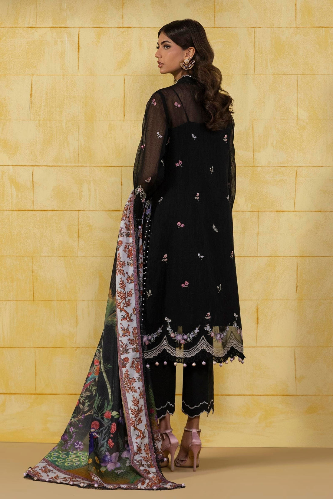 Sana Safinaz | Muzlin Spring 25 | M251-002B-3CV - House Of Anaya