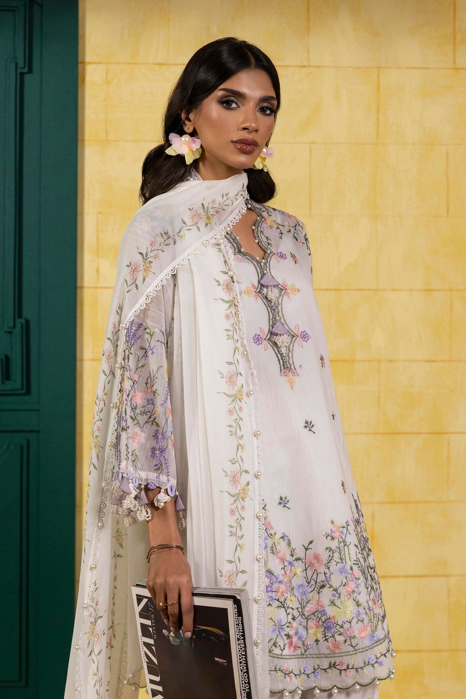 Sana Safinaz | Muzlin Spring 25 | M251-003A-3CJ - House Of Anaya