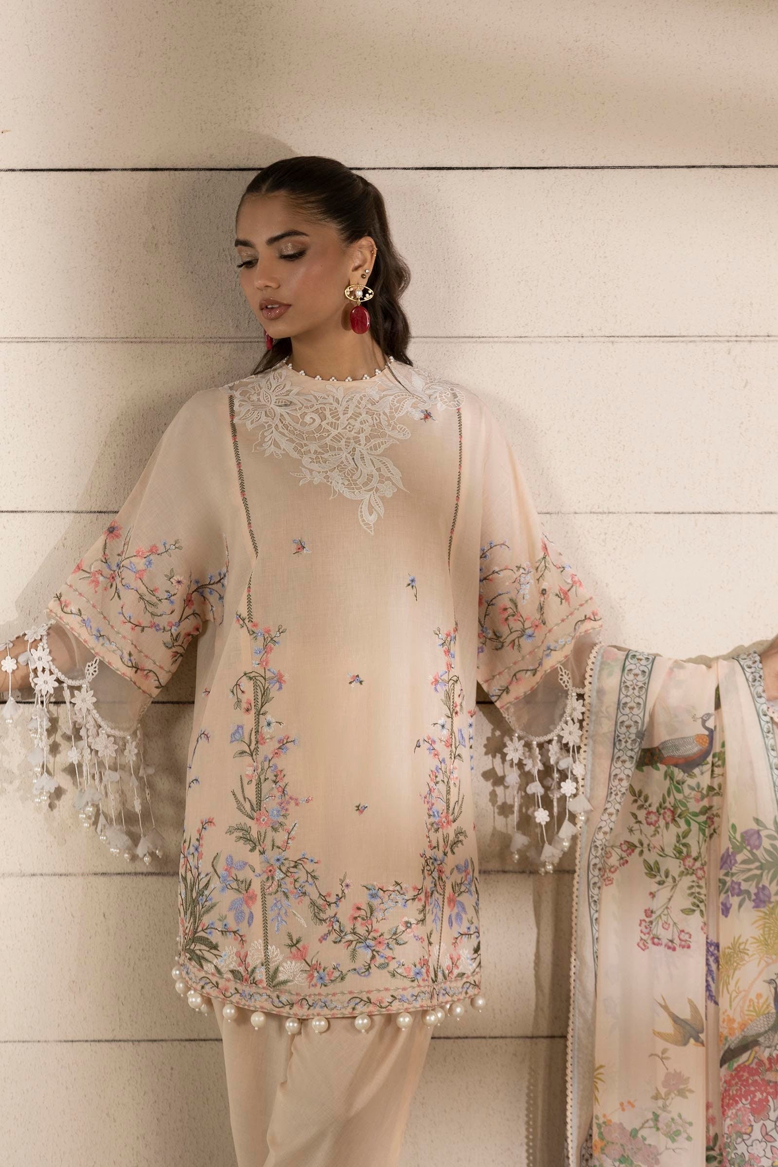 Sana Safinaz | Muzlin Spring 25 | M251-005B-3CL - House Of Anaya