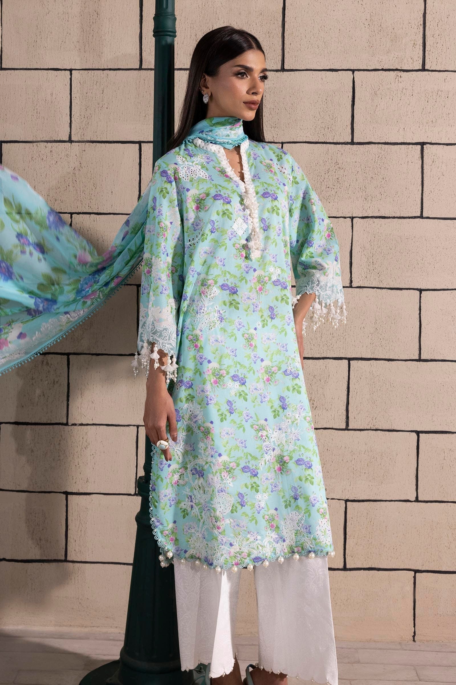 Sana Safinaz | Muzlin Spring 25 | M251-007B-3CI - House Of Anaya