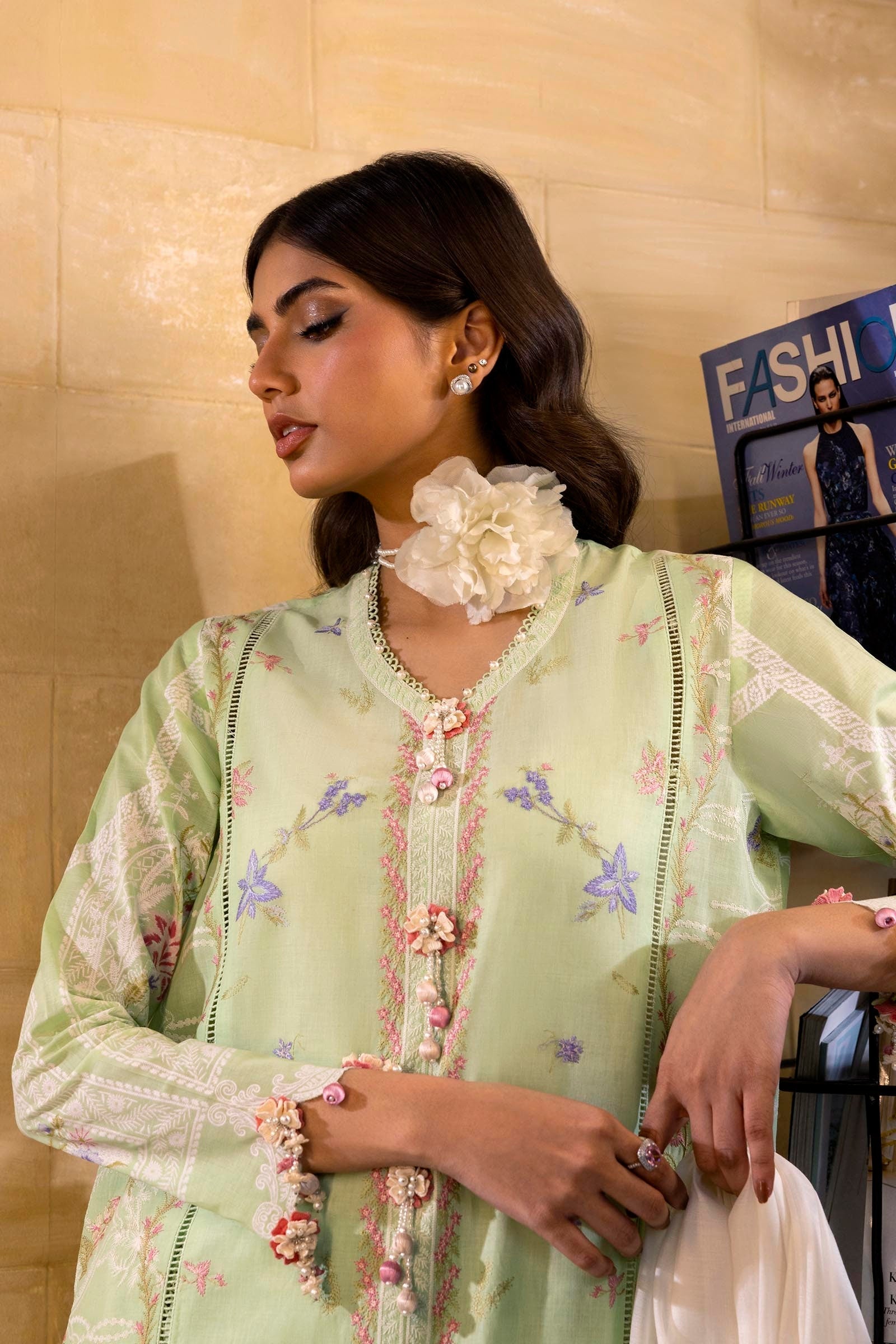 Sana Safinaz | Muzlin Spring 25 | M251-008A-3DG - House Of Anaya