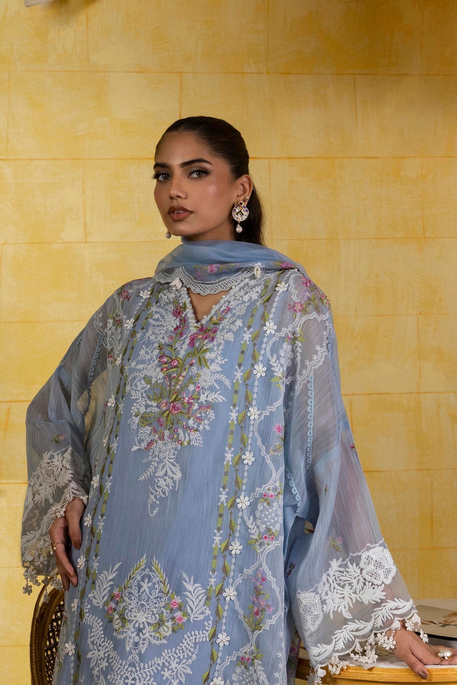 Sana Safinaz | Muzlin Spring 25 | M251-009B-3CT - House Of Anaya
