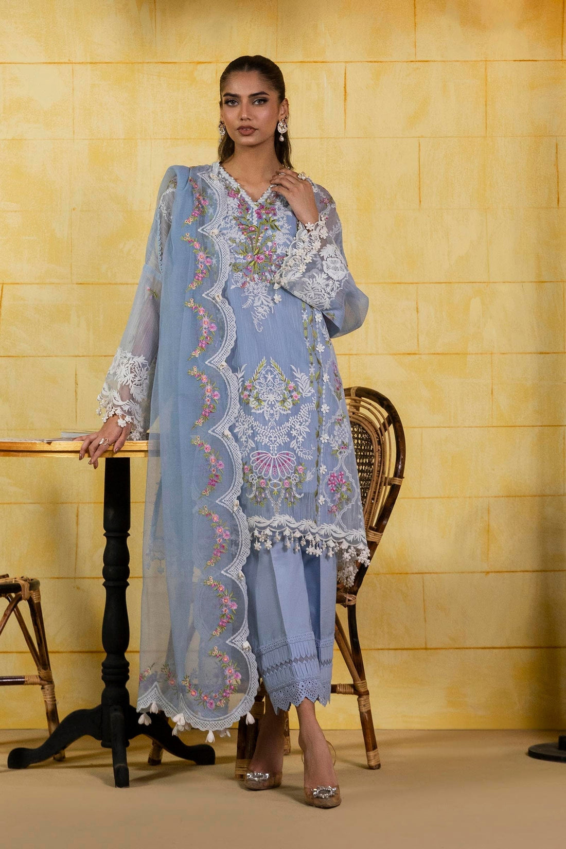 Sana Safinaz | Muzlin Spring 25 | M251-009B-3CT - House Of Anaya