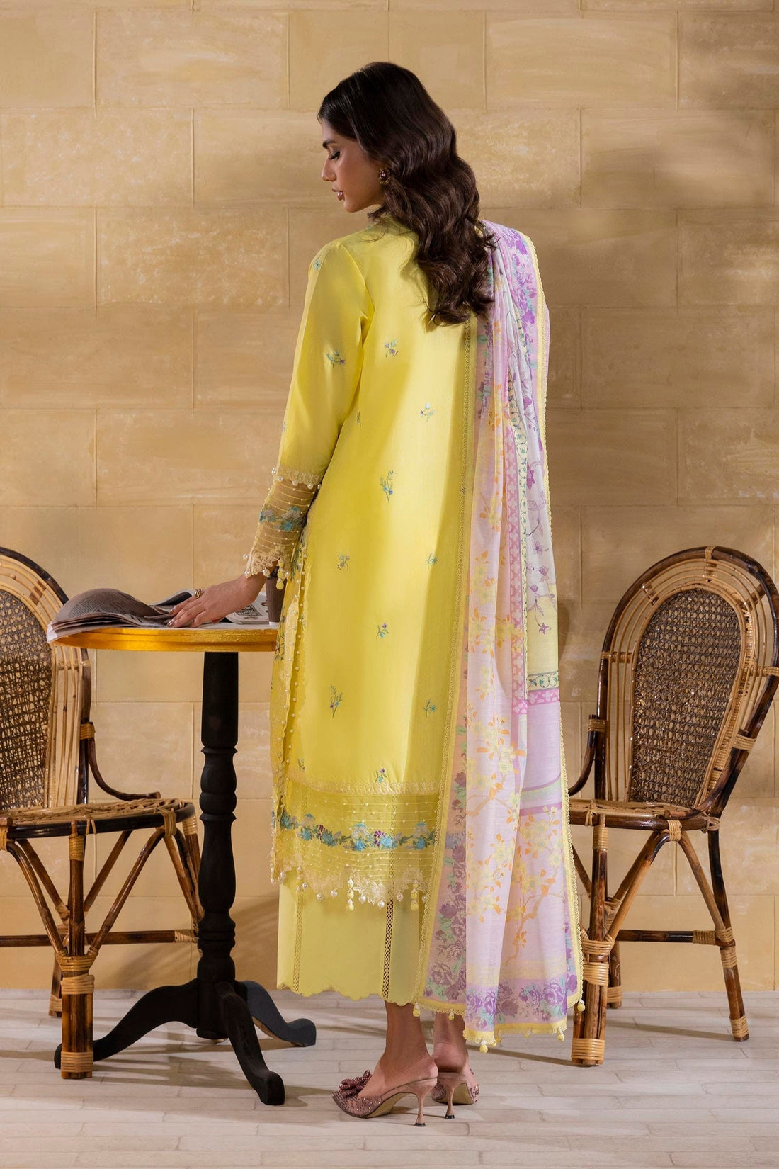 Sana Safinaz | Muzlin Spring 25 | M251-011B-3CV - House Of Anaya