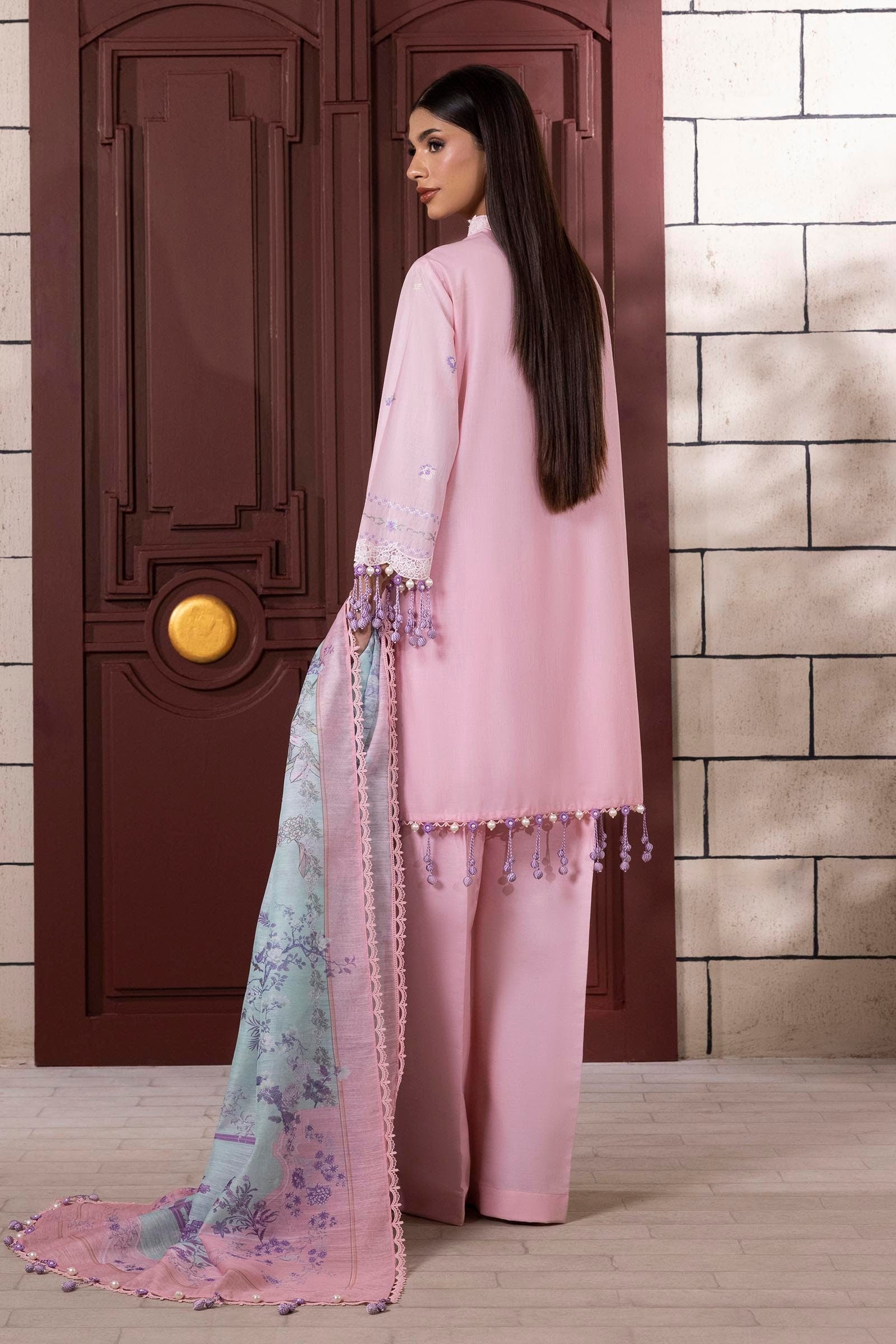 Sana Safinaz | Muzlin Spring 25 | M251-012B-3CV - House Of Anaya