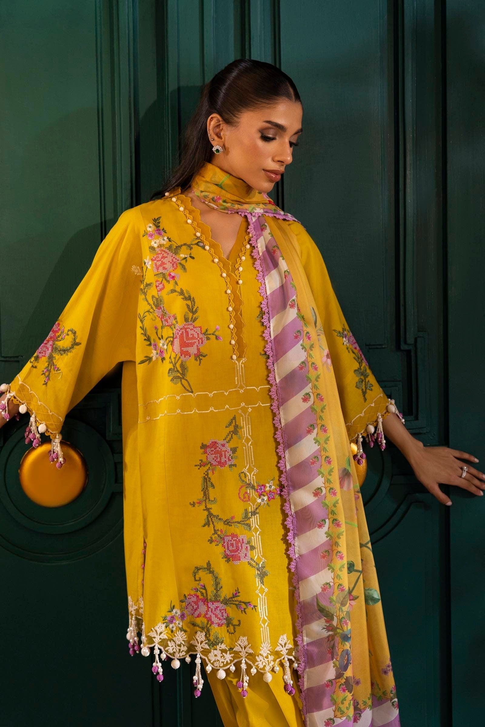 Sana Safinaz | Muzlin Spring 25 | M251-013B-3CL - House Of Anaya