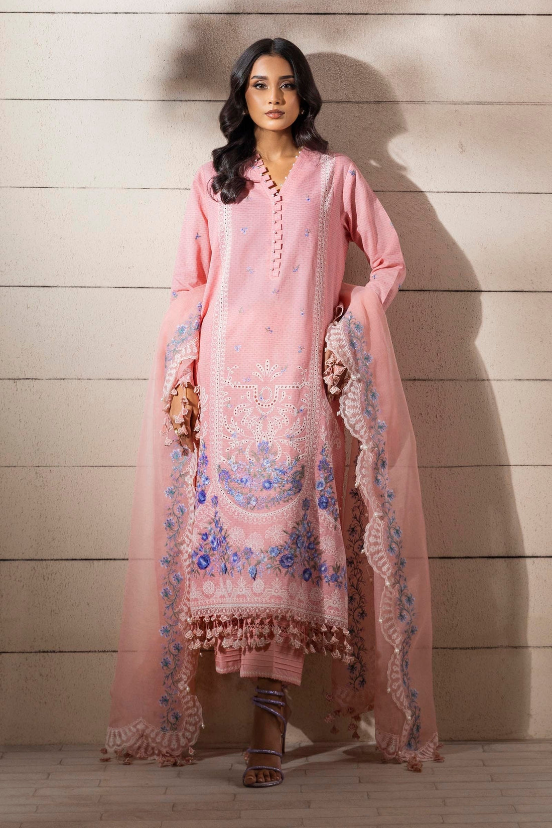 Sana Safinaz | Muzlin Spring 25 | M251-014B-3CT - House Of Anaya