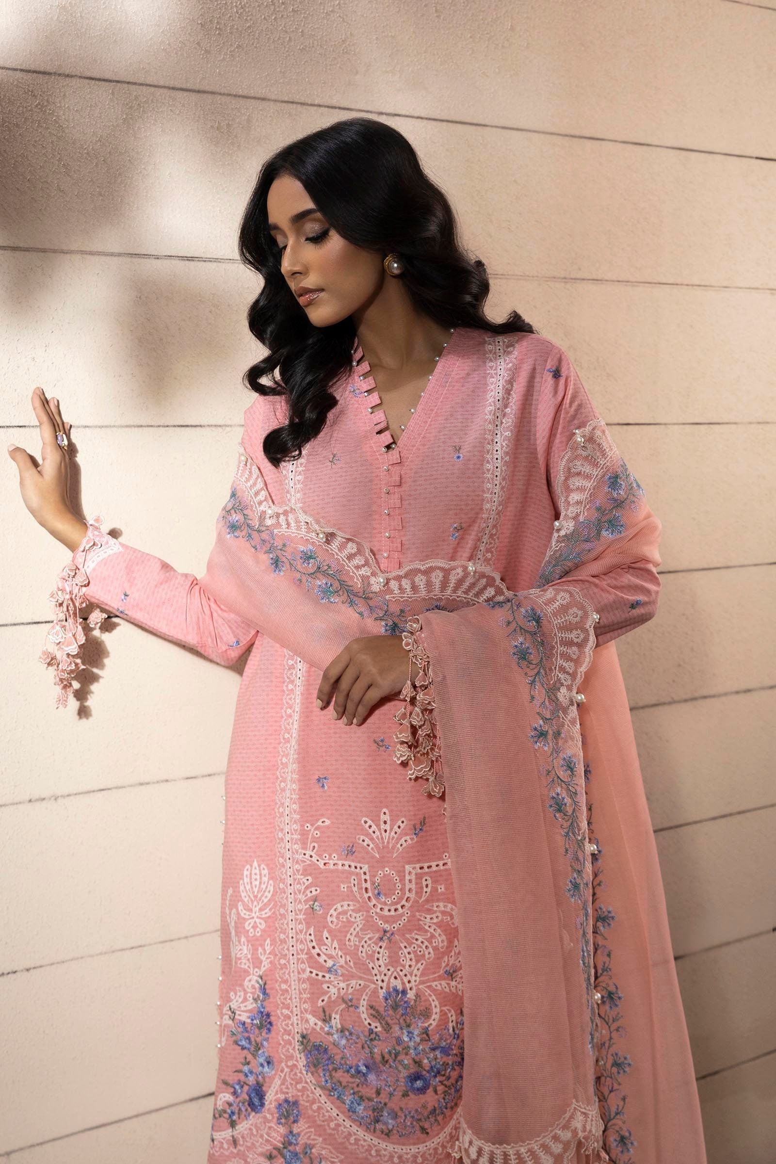 Sana Safinaz | Muzlin Spring 25 | M251-014B-3CT - House Of Anaya