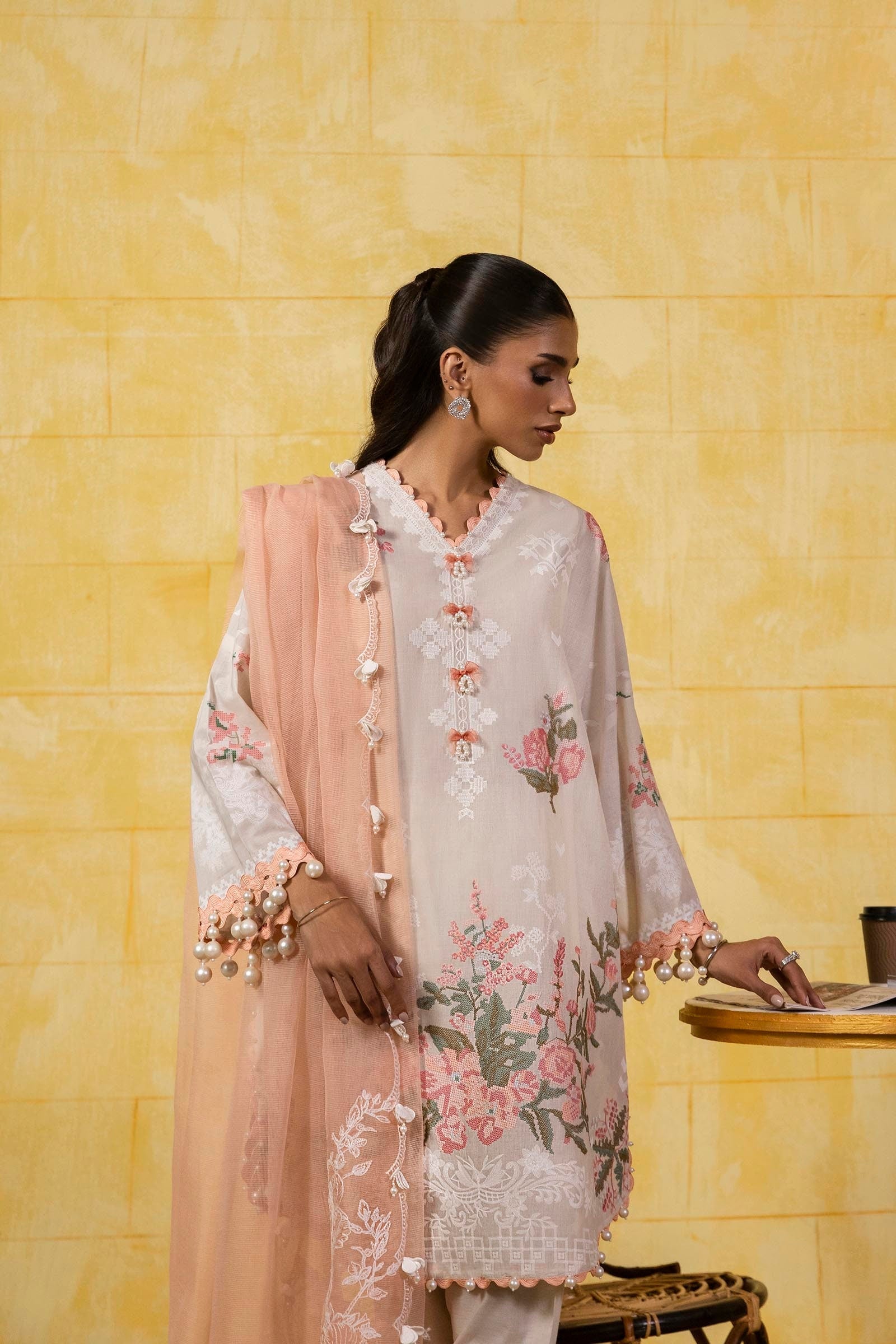 Sana Safinaz | Muzlin Spring 25 | M251-016A-3CT - House Of Anaya