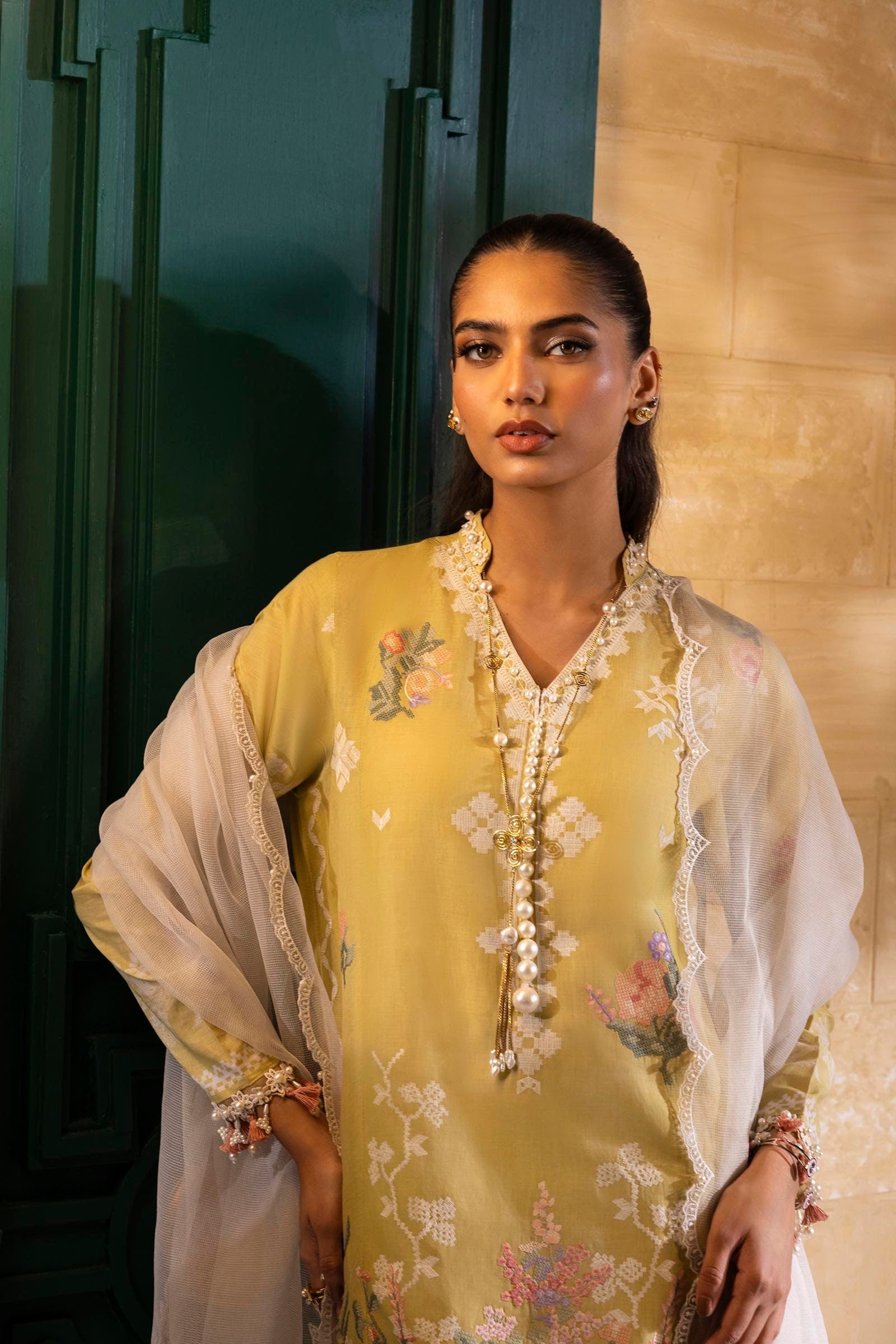 Sana Safinaz | Muzlin Spring 25 | M251-016B-3CT - House Of Anaya