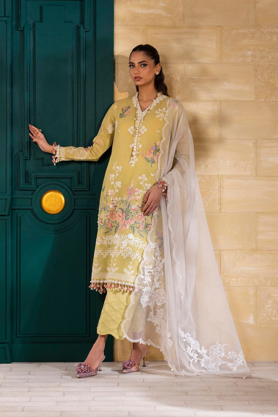 Sana Safinaz | Muzlin Spring 25 | M251-016B-3CT - House Of Anaya