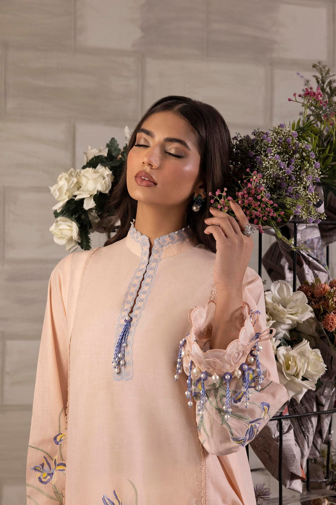 Sana Safinaz | Muzlin Spring 25 | M251-017B-3CJ - House Of Anaya