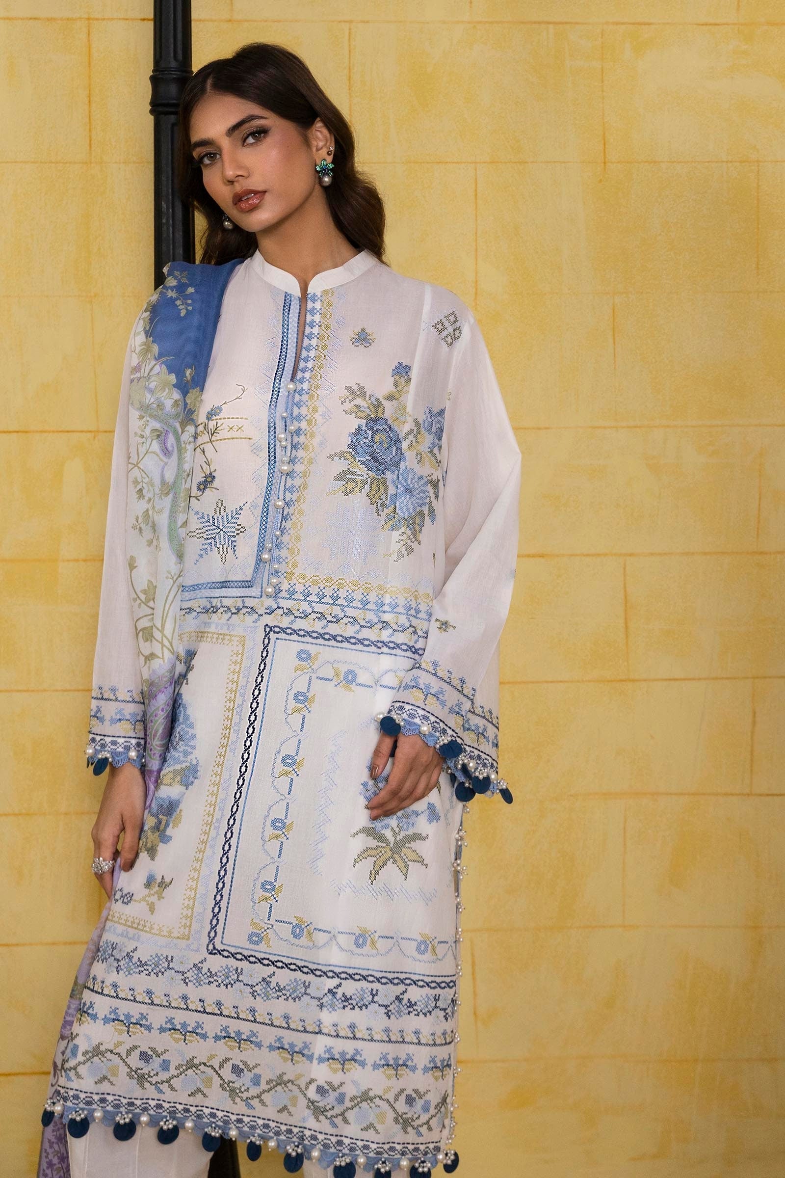 Sana Safinaz | Muzlin Spring 25 | M251-018A-3CT - House Of Anaya
