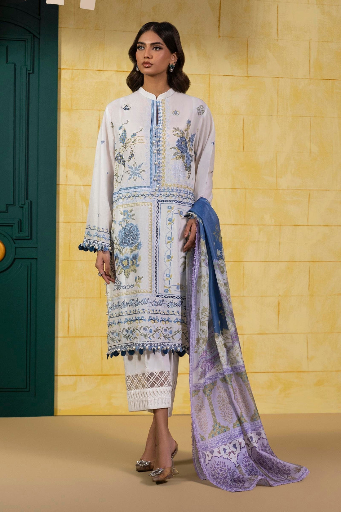 Sana Safinaz | Muzlin Spring 25 | M251-018A-3CT - House Of Anaya