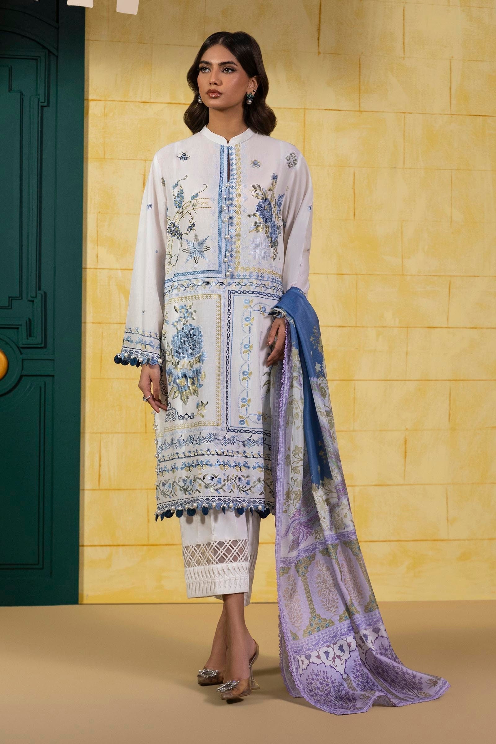Sana Safinaz | Muzlin Spring 25 | M251-018A-3CT - House Of Anaya