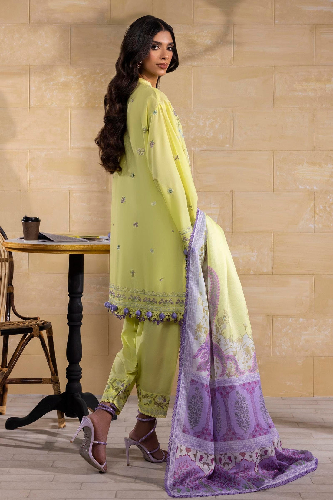 Sana Safinaz | Muzlin Spring 25 | M251-018B-3CT - House Of Anaya