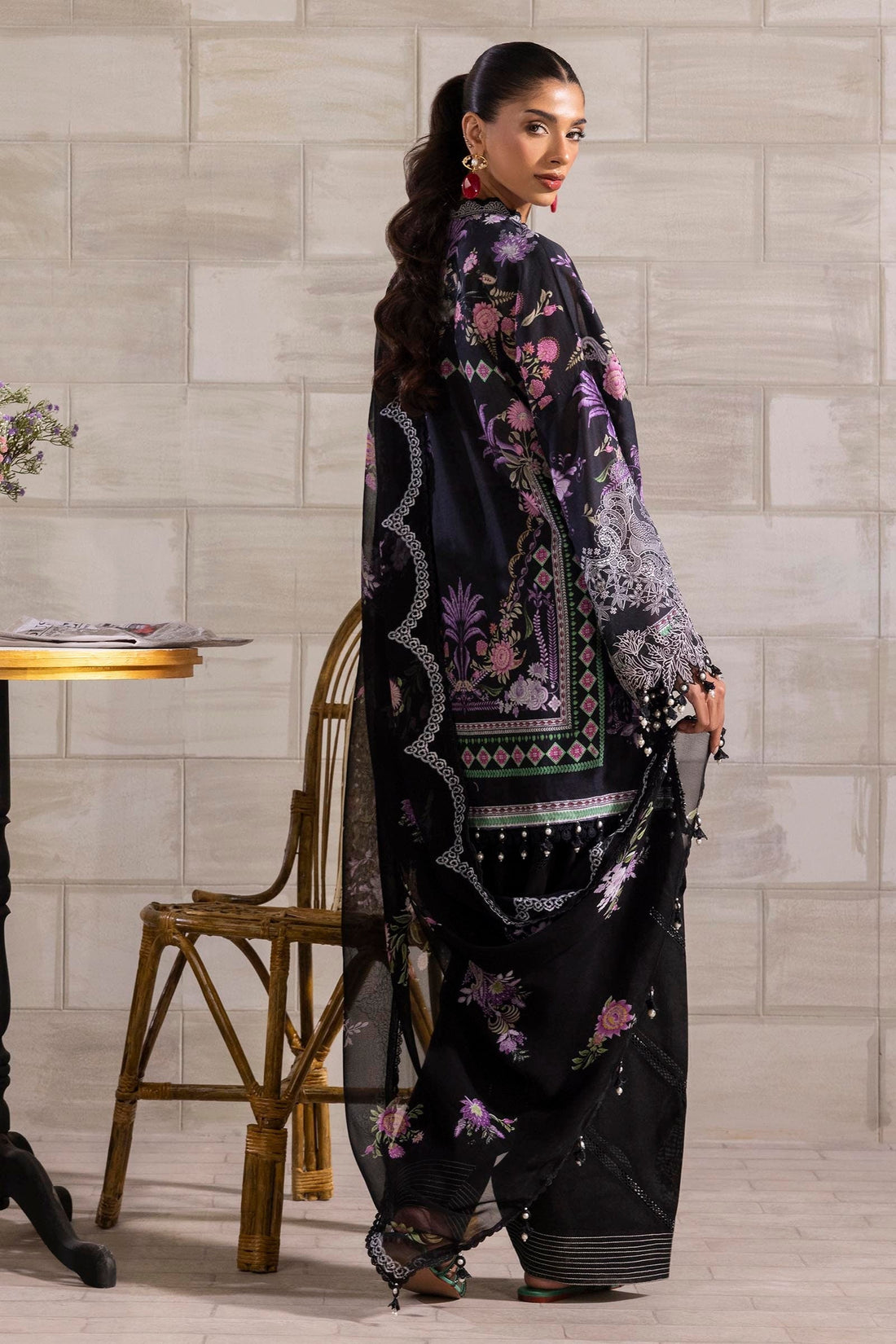 Sana Safinaz | Muzlin Spring 25 | M251-019B-3CS - House Of Anaya