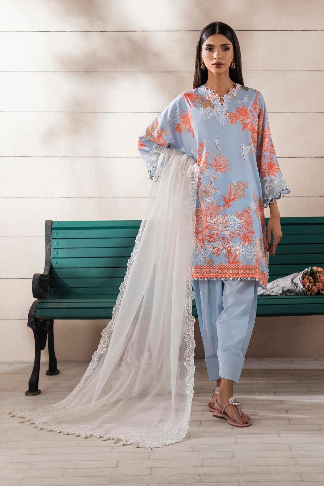 Sana Safinaz | Muzlin Spring 25 | M251-020B-3CS - House Of Anaya