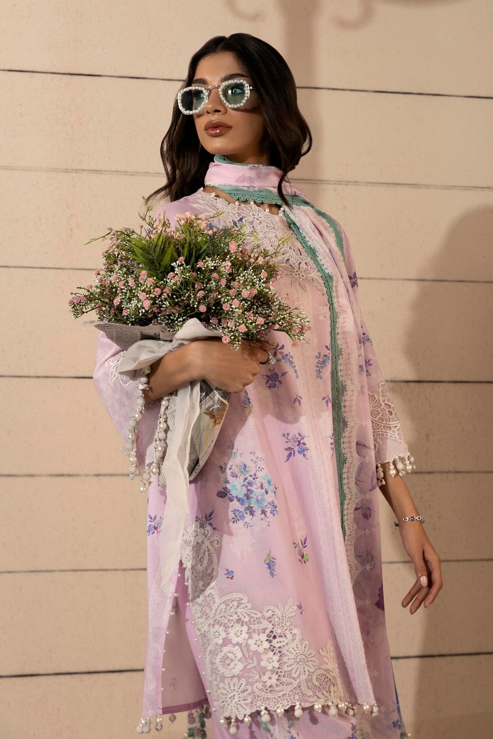 Sana Safinaz | Muzlin Spring 25 | M251-021B-3CI - House Of Anaya