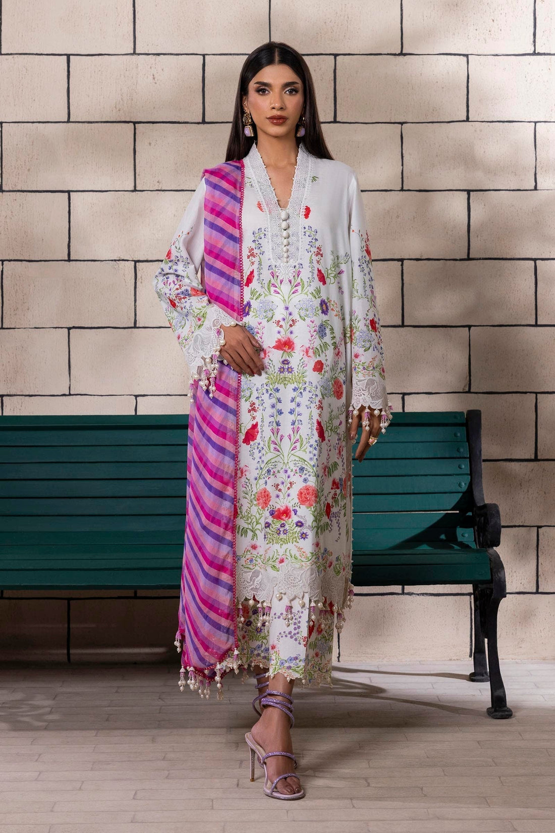 Sana Safinaz | Muzlin Spring 25 | M251-024A-3CI - House Of Anaya