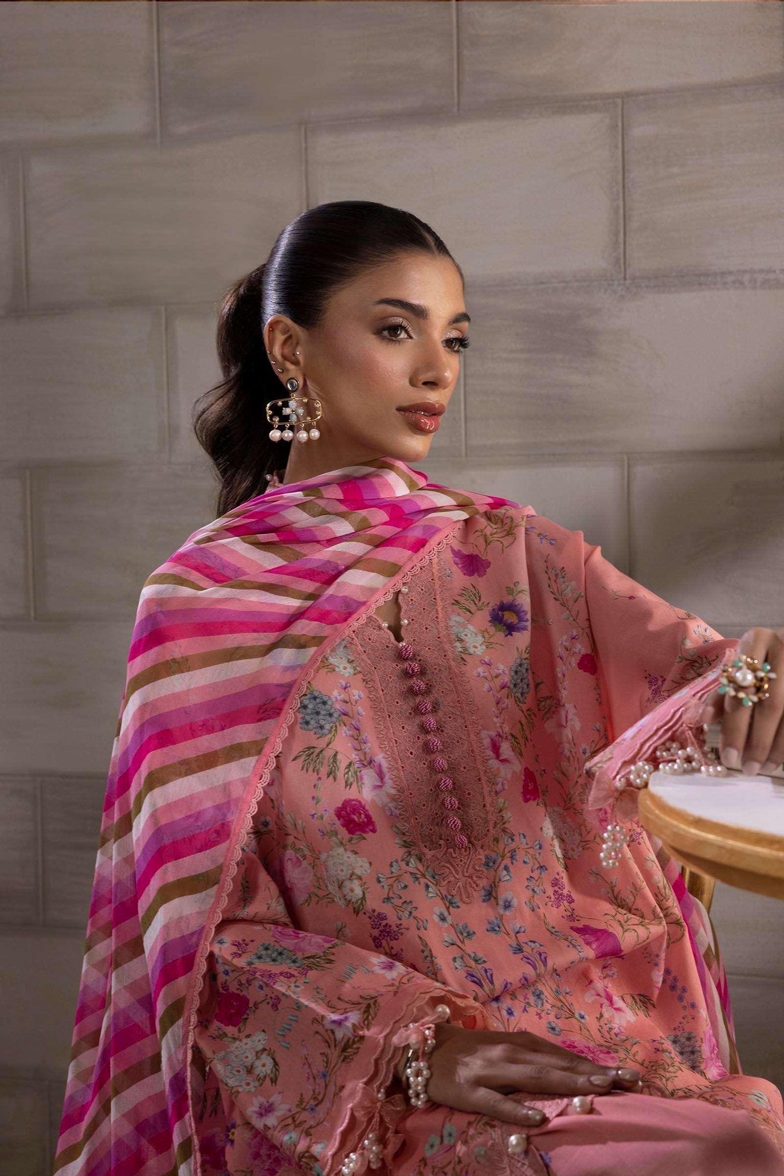 Sana Safinaz | Muzlin Spring 25 | M251-024B-3CI - House Of Anaya