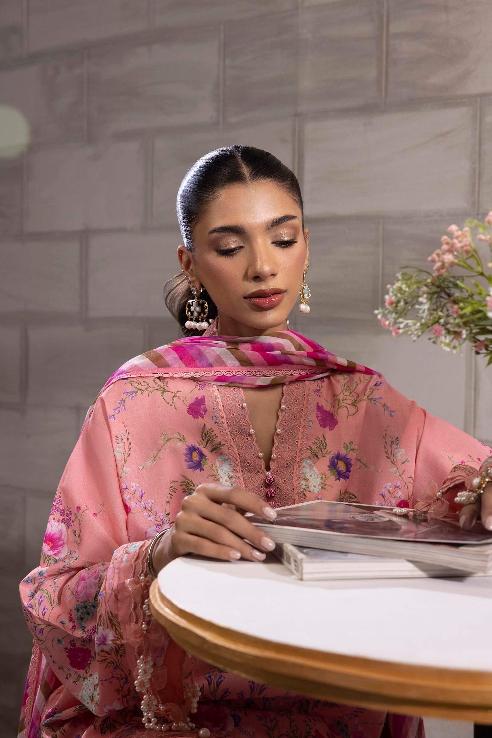 Sana Safinaz | Muzlin Spring 25 | M251-024B-3CI - House Of Anaya