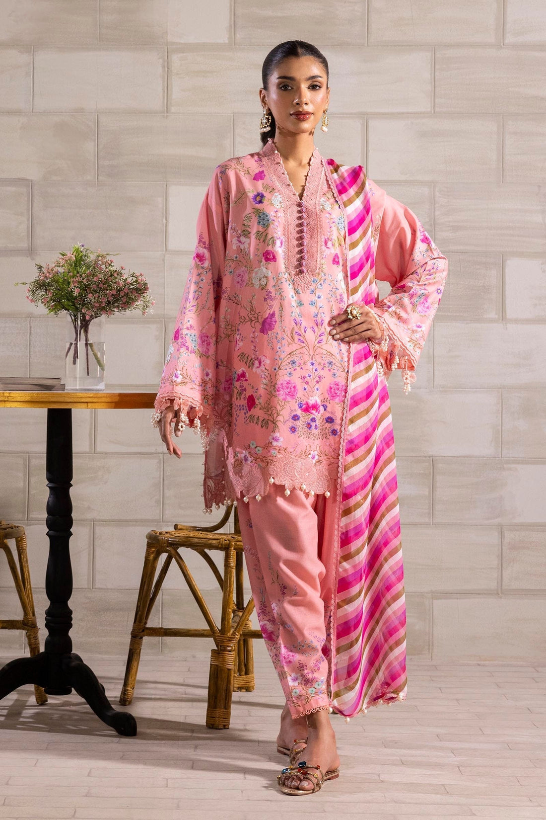 Sana Safinaz | Muzlin Spring 25 | M251-024B-3CI - House Of Anaya