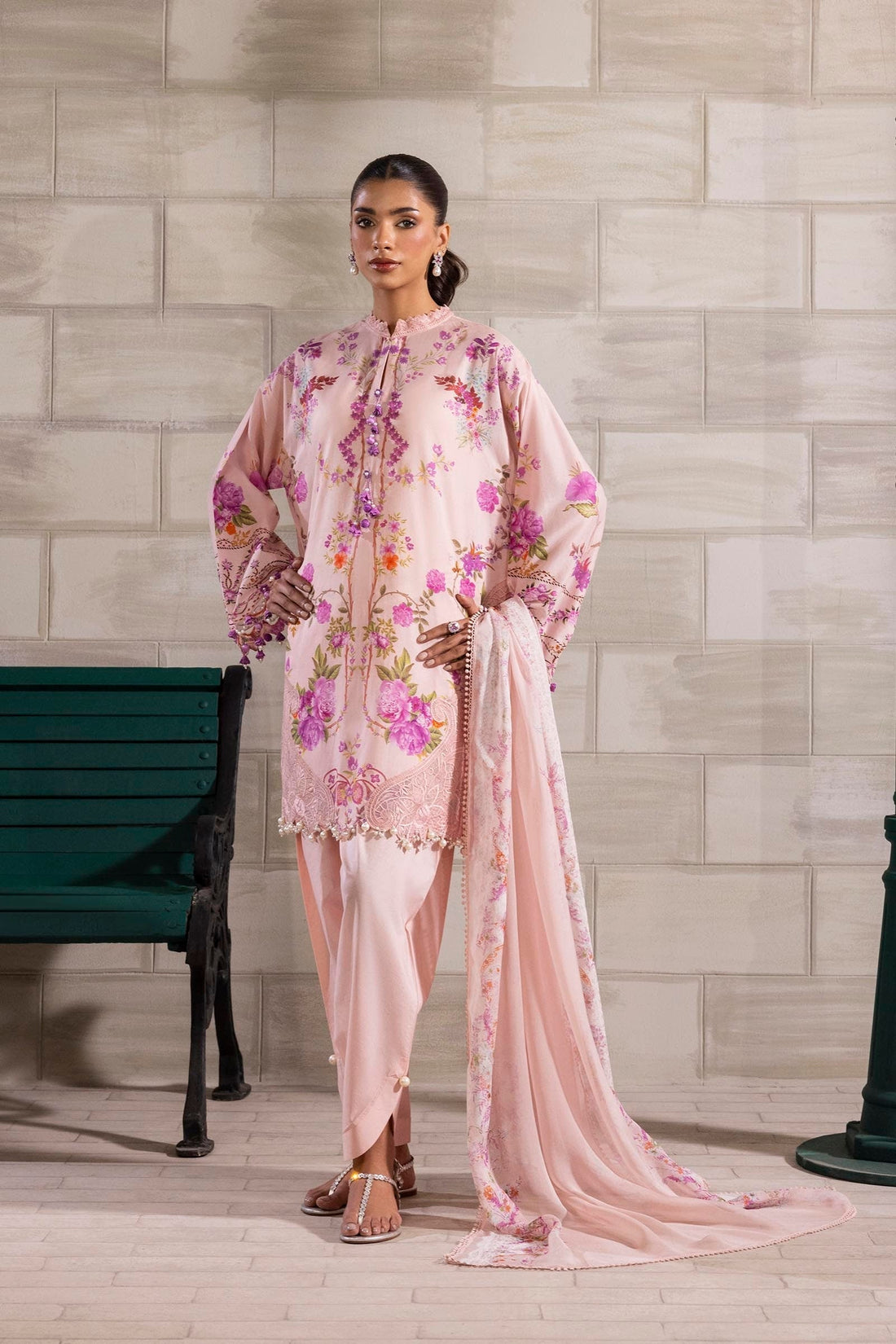 Sana Safinaz | Muzlin Spring 25 | M251-026B-3CI - House Of Anaya