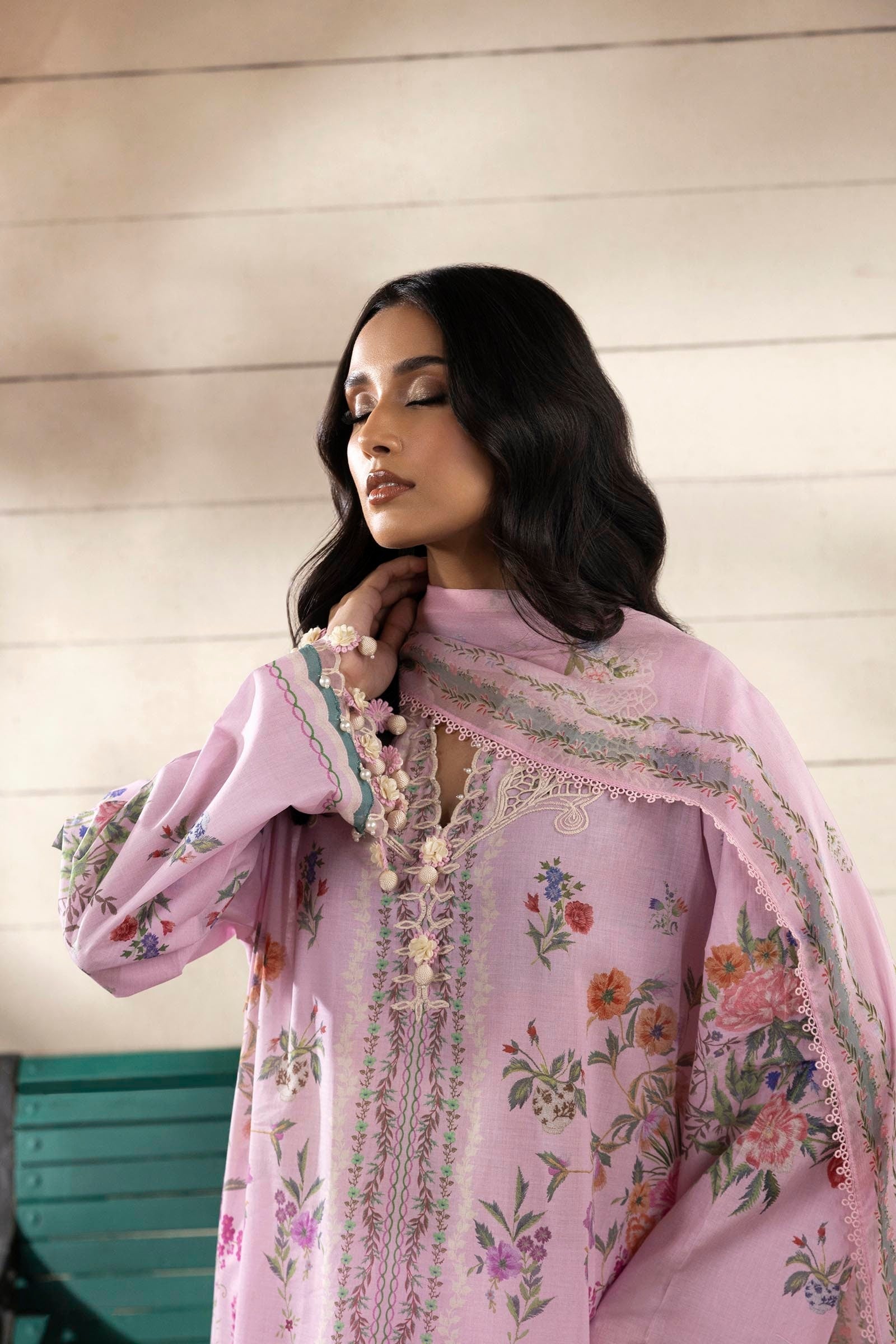 Sana Safinaz | Muzlin Spring 25 | M251-028B-3CI - House Of Anaya