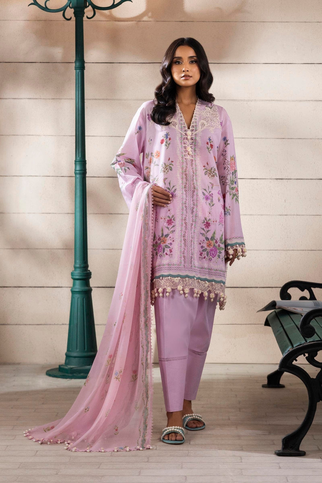 Sana Safinaz | Muzlin Spring 25 | M251-028B-3CI - House Of Anaya