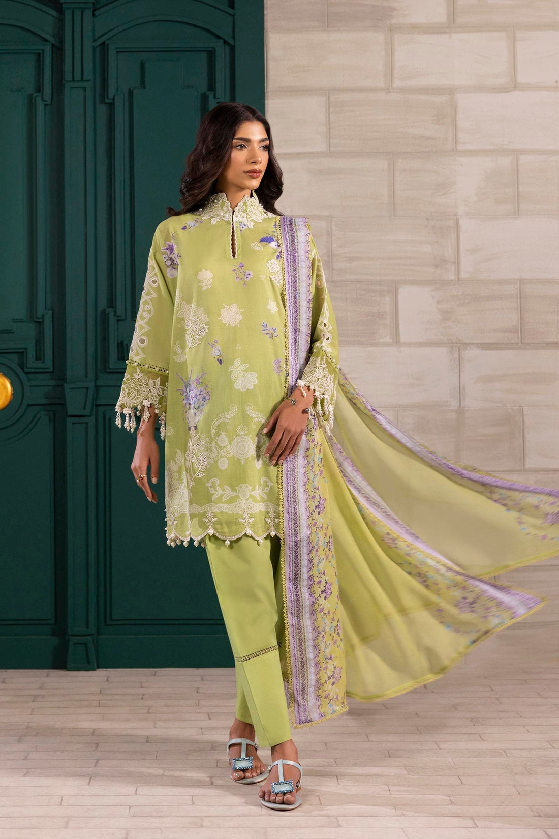 Sana Safinaz | Muzlin Spring 25 | M251-029B-3CI - House Of Anaya