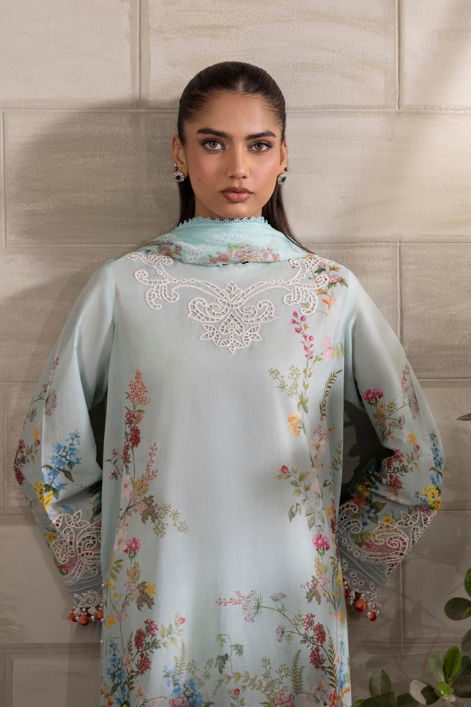 Sana Safinaz | Muzlin Spring 25 | M251-030A-3CI - House Of Anaya