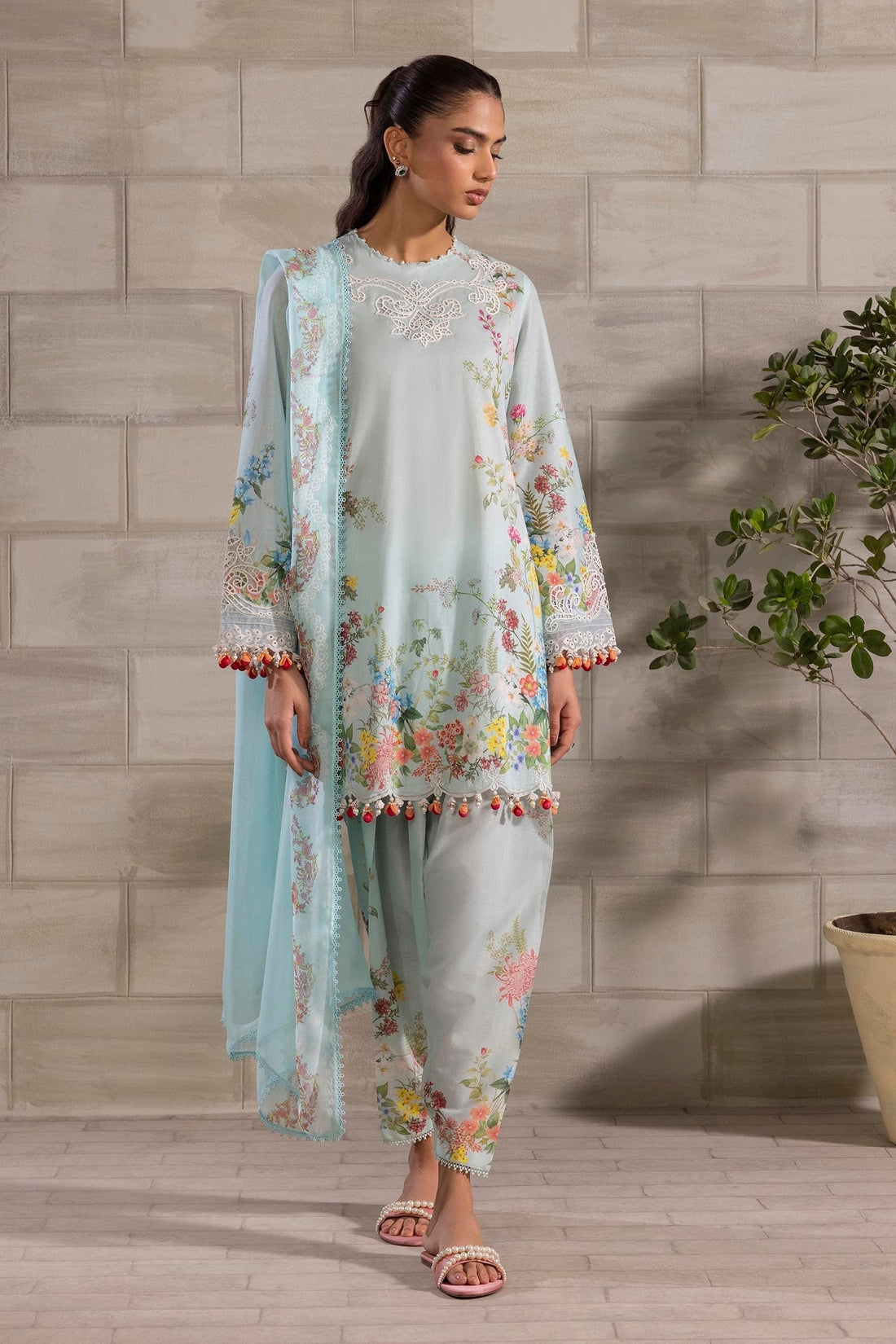 Sana Safinaz | Muzlin Spring 25 | M251-030A-3CI - House Of Anaya
