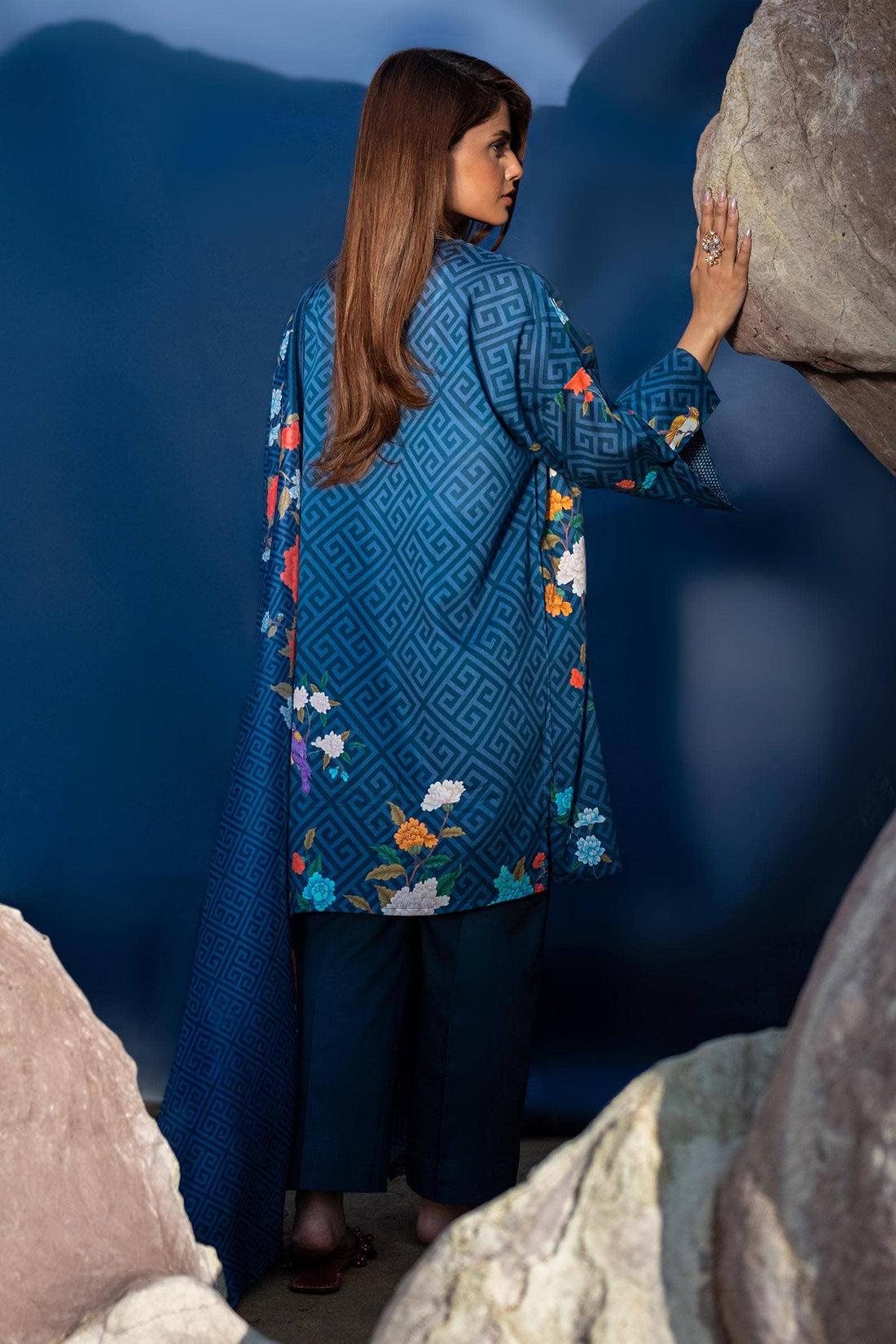 Sana Safinaz | Mahay Spring 24 | H241-013B-2BK - House Of Anaya