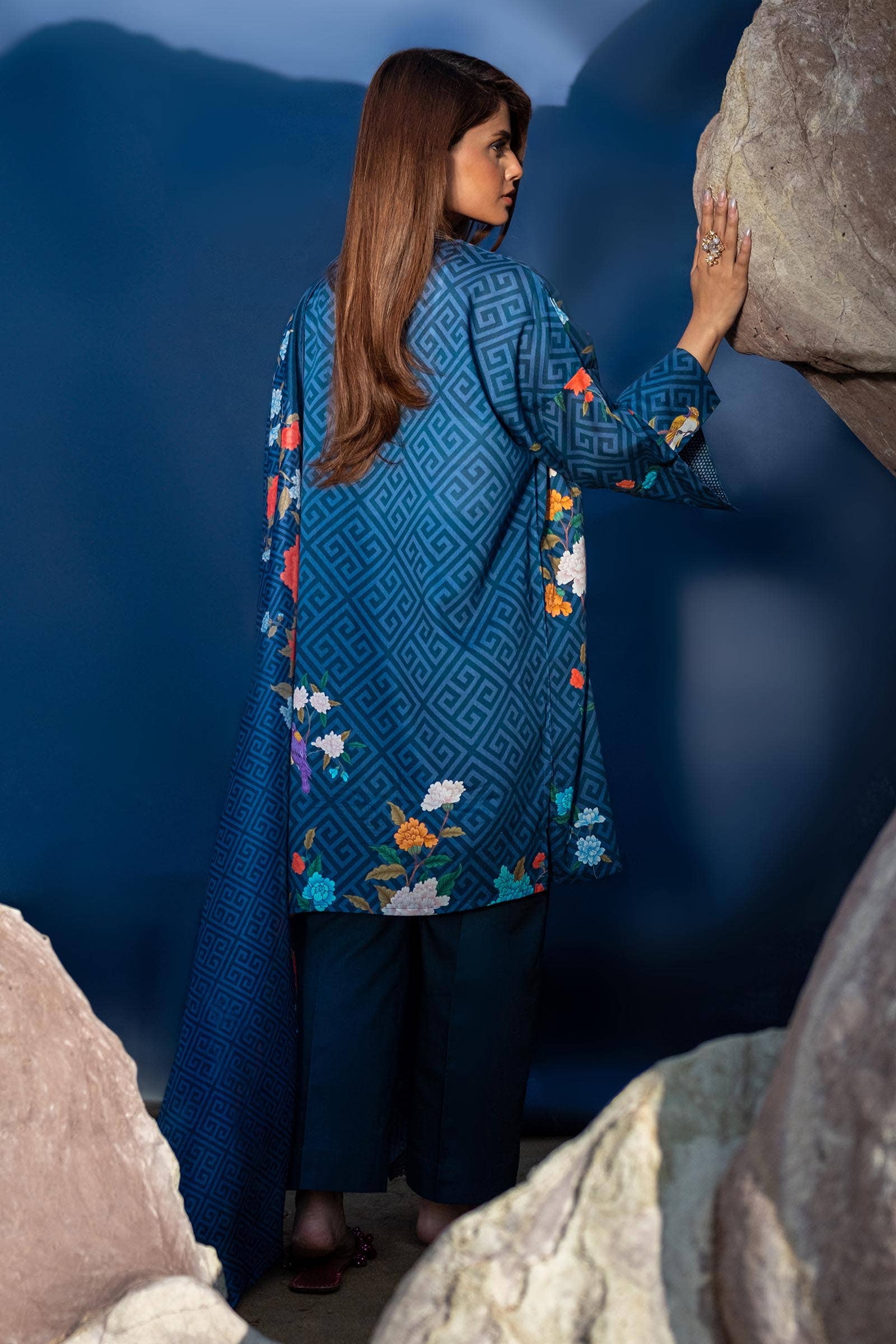 Sana Safinaz | Mahay Spring 24 | H241-013B-2BK - House Of Anaya