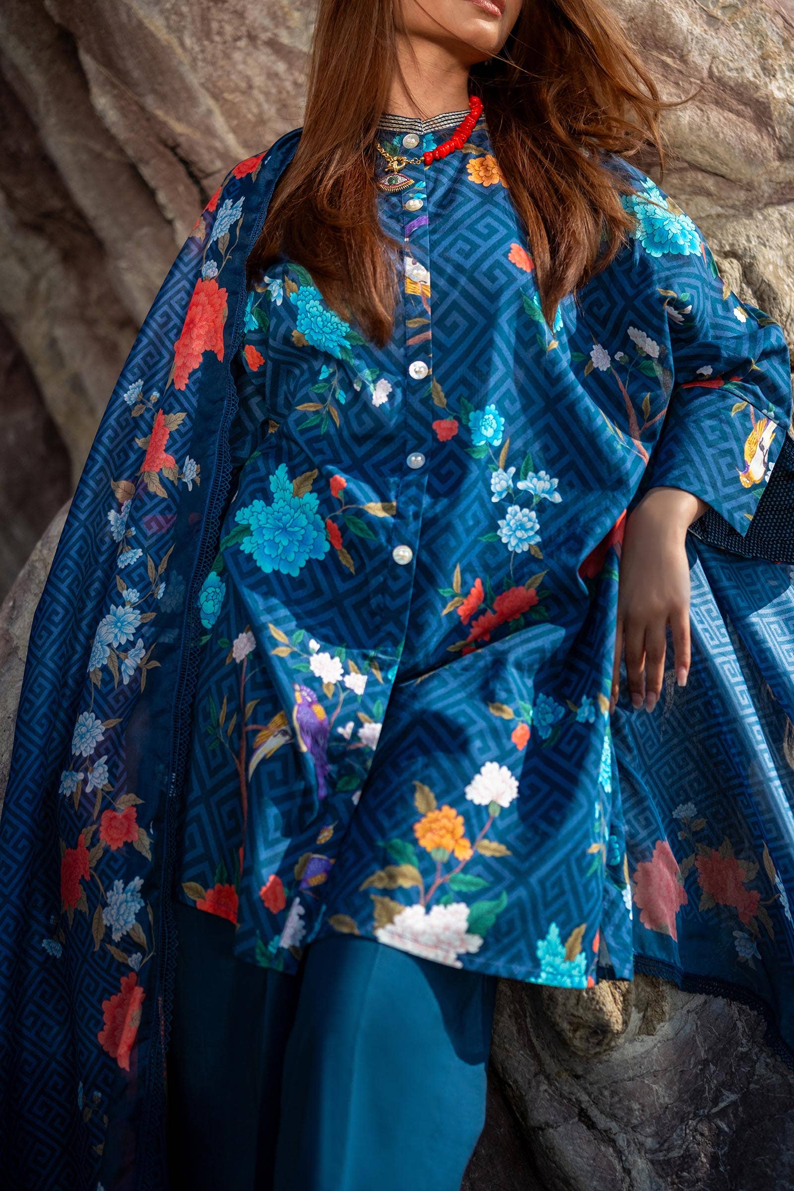 Sana Safinaz | Mahay Spring 24 | H241-013B-2BK - House Of Anaya