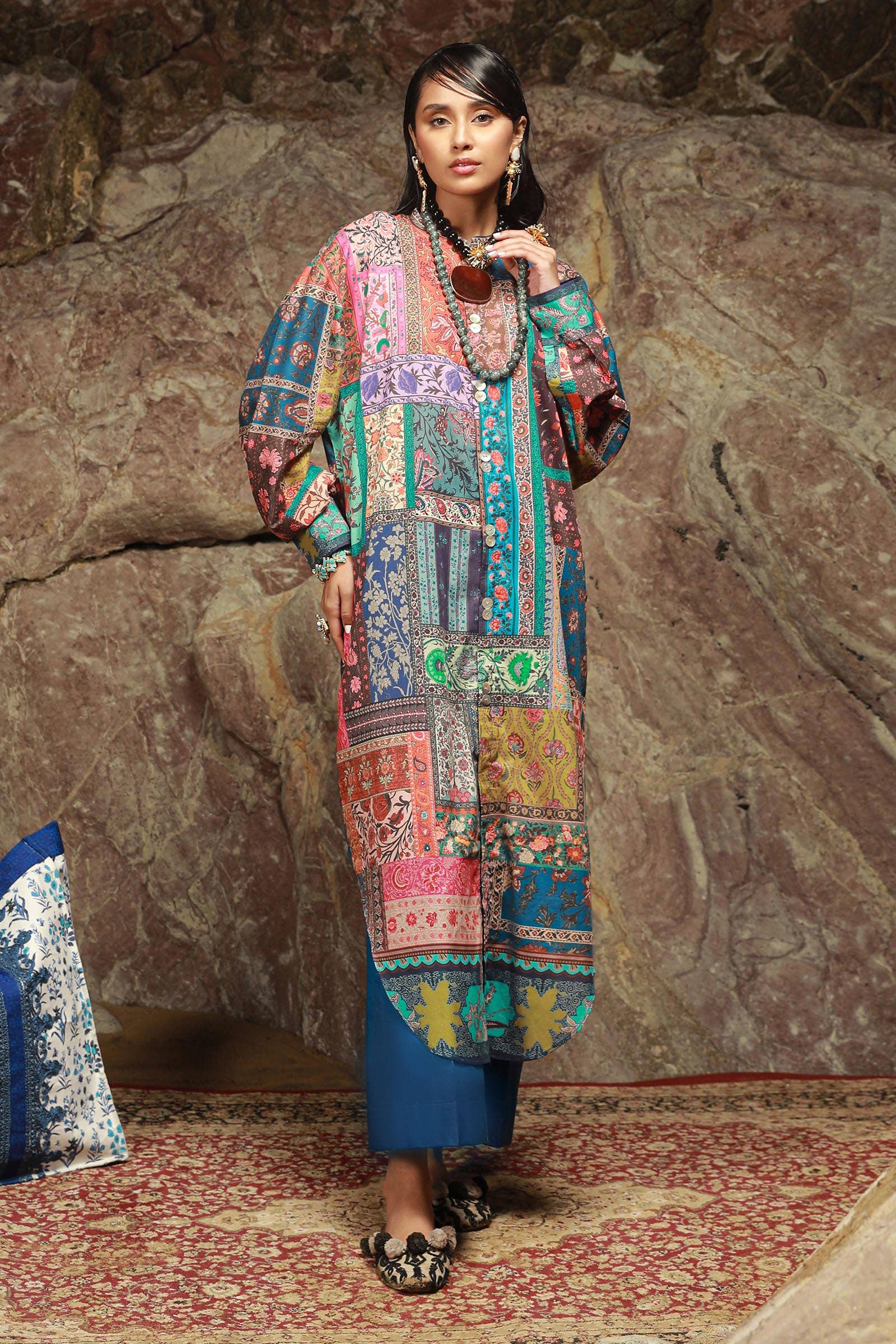Sana Safinaz | Mahay Spring 24 | H241-014B-2C - House Of Anaya