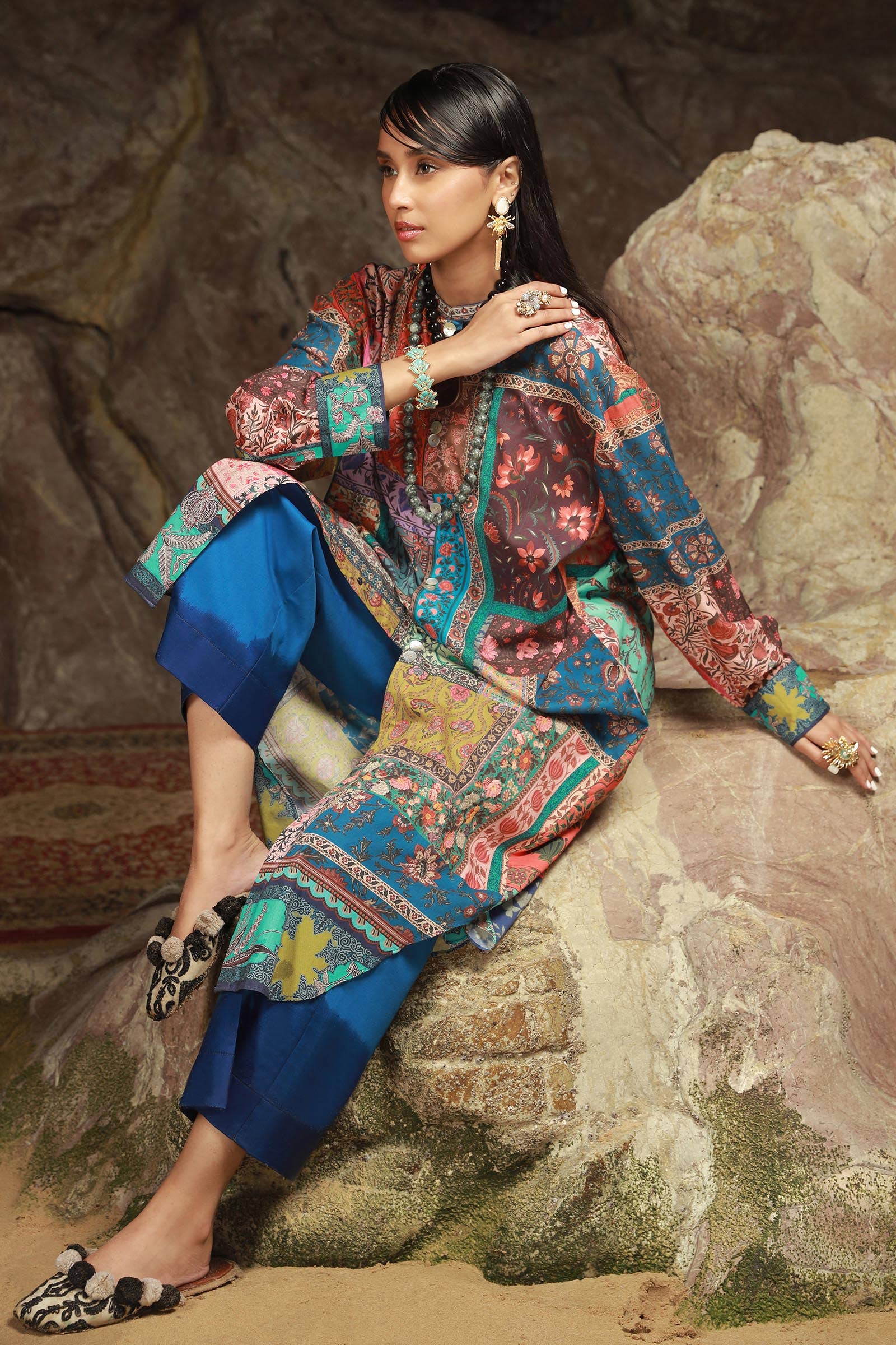 Sana Safinaz | Mahay Spring 24 | H241-014B-2C - House Of Anaya