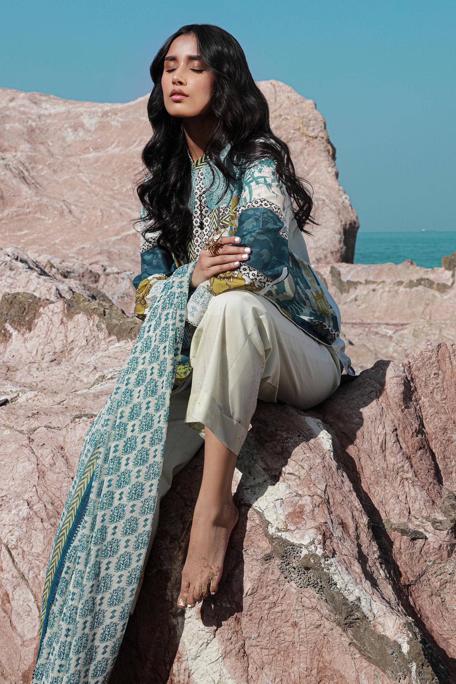 Sana Safinaz | Mahay Spring 24 | H241-015A-2I - House Of Anaya
