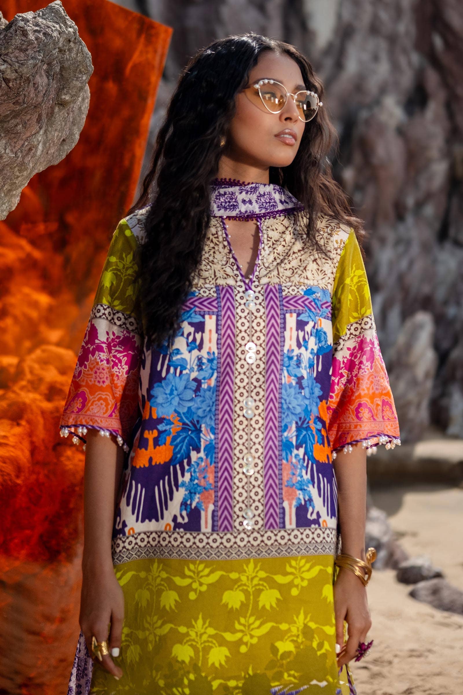 Sana Safinaz | Mahay Spring 24 | H241-015B-2I - House Of Anaya