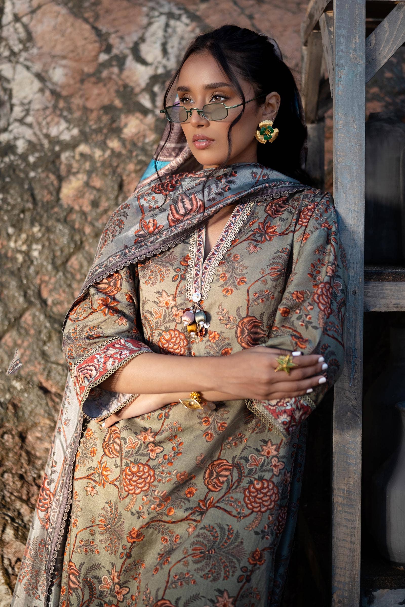 Sana Safinaz | Mahay Spring 24 | H241-016A-3CK - House Of Anaya