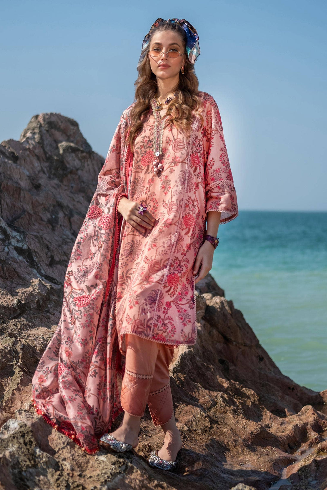Sana Safinaz | Mahay Spring 24 | H241-016B-3CK - House Of Anaya