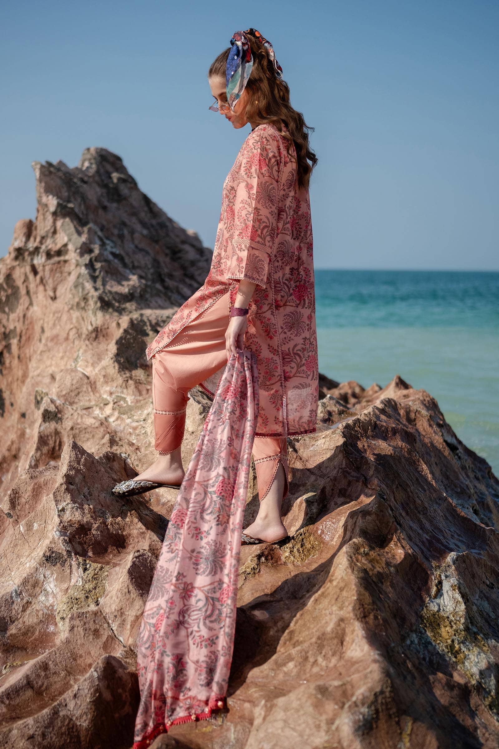 Sana Safinaz | Mahay Spring 24 | H241-016B-3CK - House Of Anaya