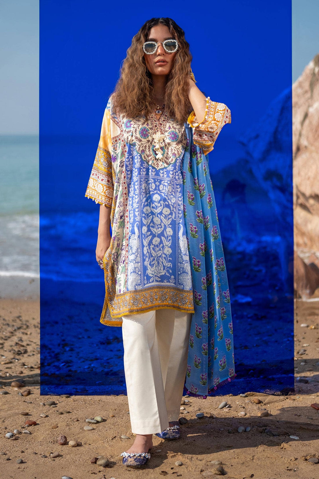 Sana Safinaz | Mahay Spring 24 | H241-003A-2BI - House Of Anaya