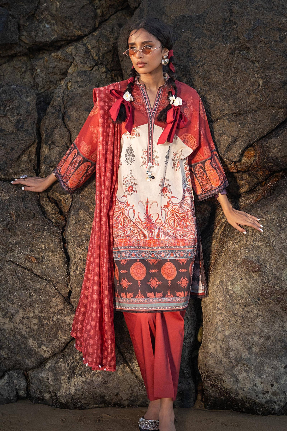 Sana Safinaz | Mahay Spring 24 | H241-021A-3DE - House Of Anaya