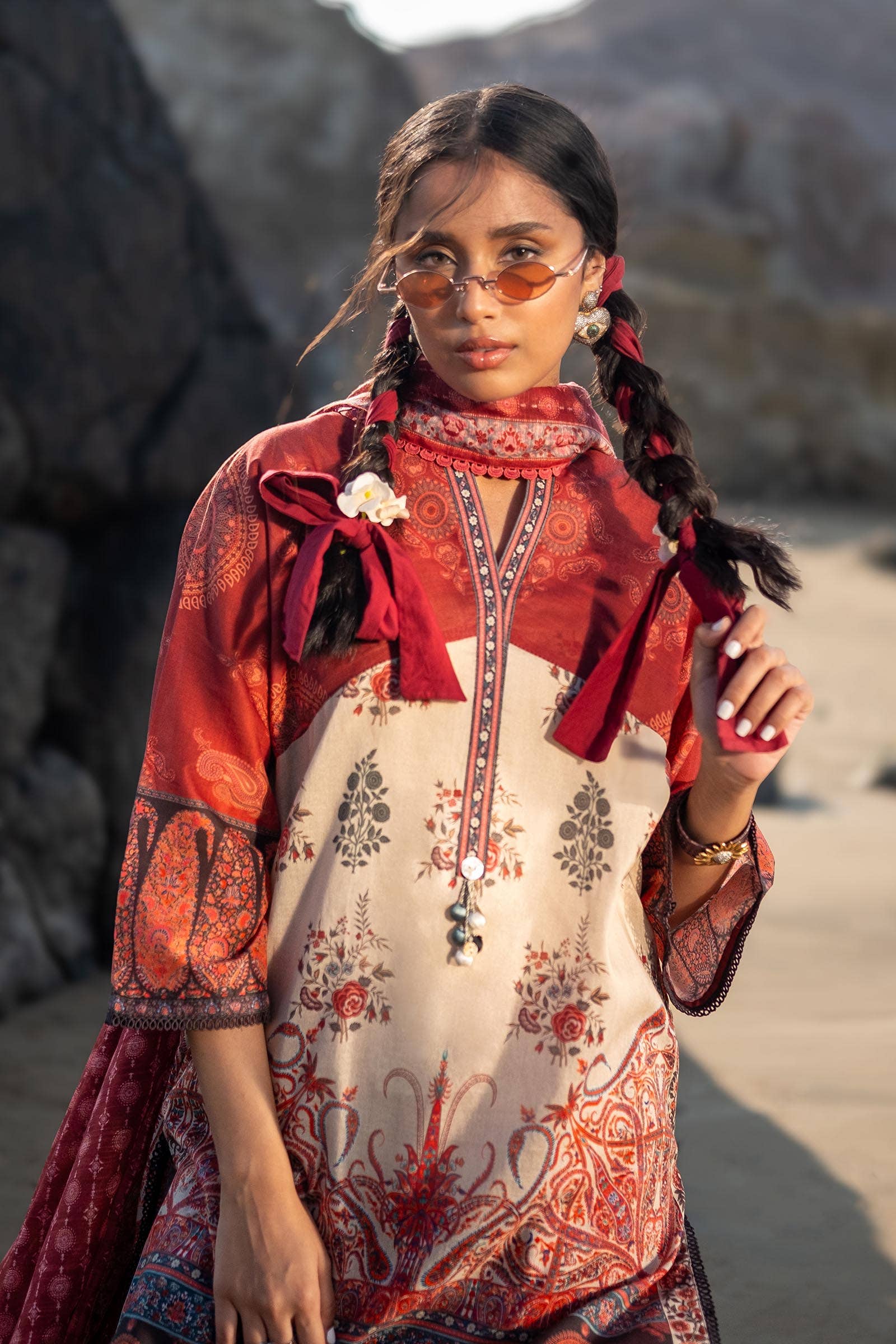 Sana Safinaz | Mahay Spring 24 | H241-021A-3DE - House Of Anaya