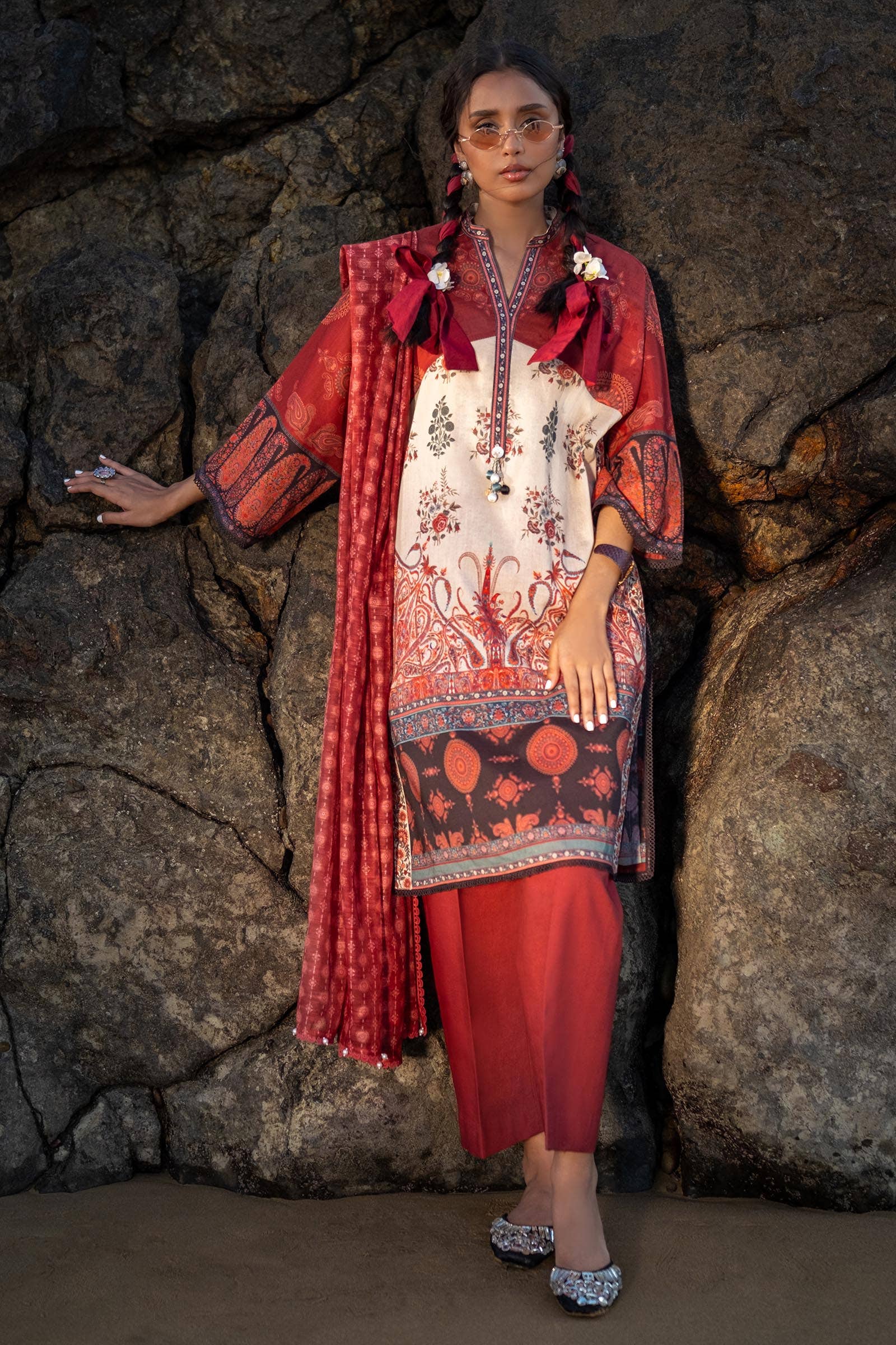 Sana Safinaz | Mahay Spring 24 | H241-021A-3DE - House Of Anaya