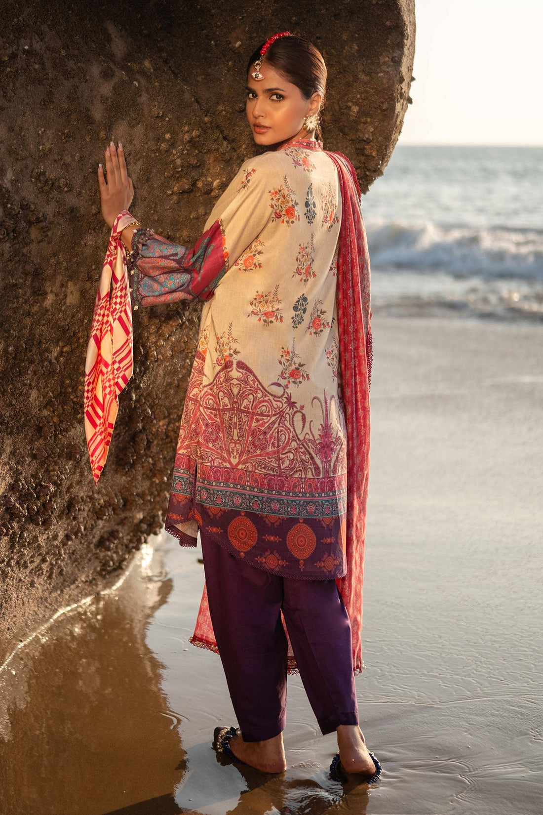 Sana Safinaz | Mahay Spring 24 | H241-021B-3DE - House Of Anaya